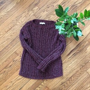 Cozy maroon/dark purple LOFT sweater
